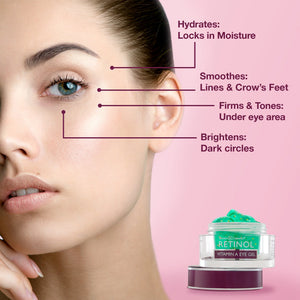 Lightweight Retinol Eye Gel for Bright, Firm Skin