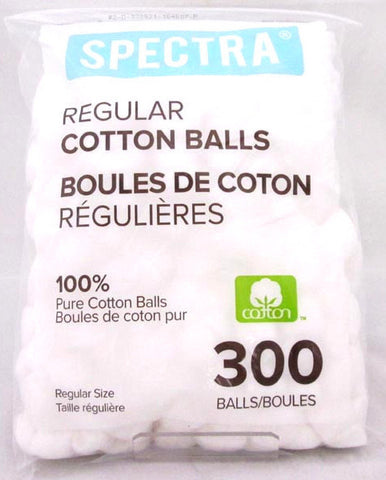 Regular Cotton Balls 300 ct.|BOULES DE COTON RÉGULIÈRES - 300 BOULES